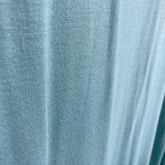 Carol Vee Solid Blue Long Sleeve Top Shirt Size Medium M Womens - Picture 3 of 5